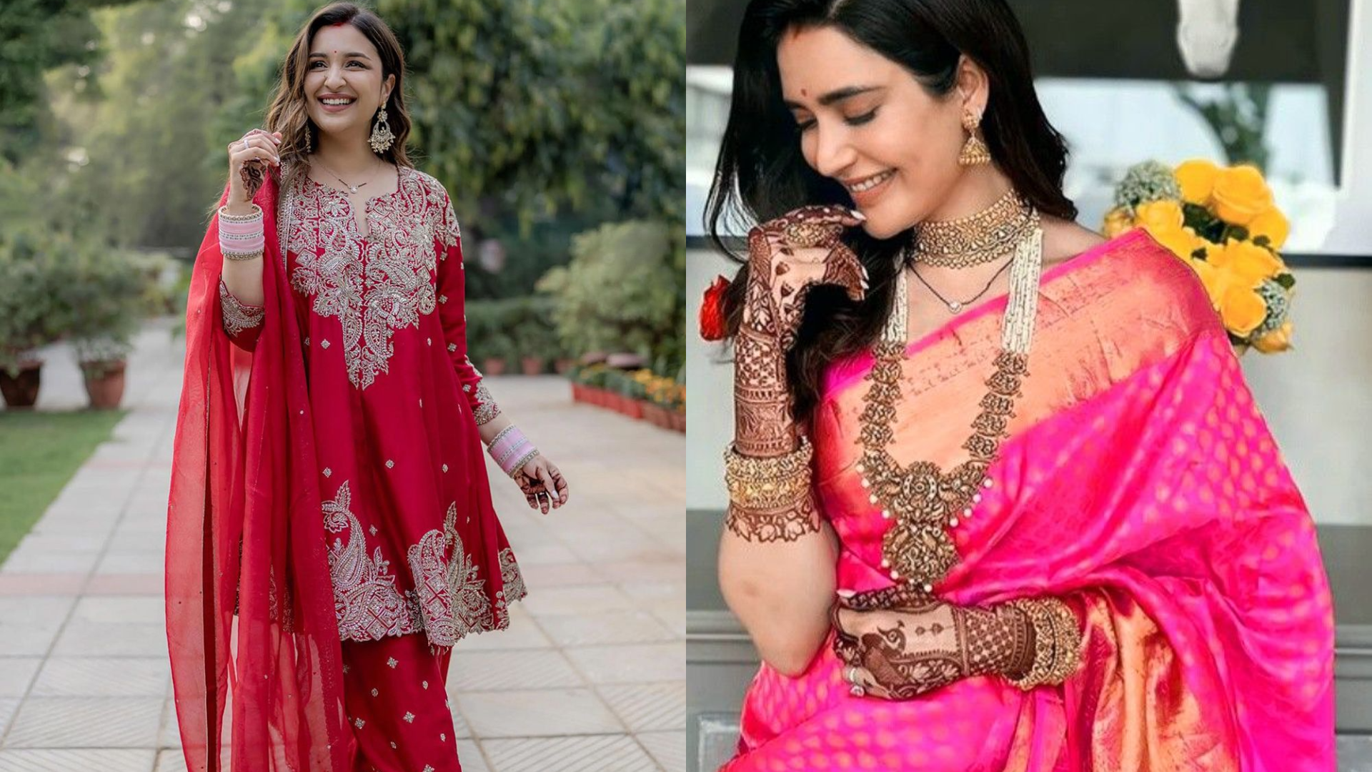 First Day After Marriage Outfit Ideas for Indian Brides