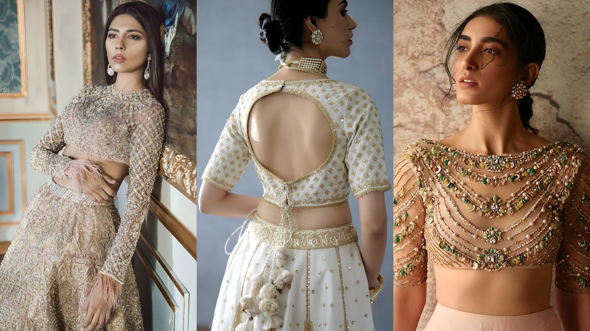 20+ Boat Neck Blouse Designs: Front & Back Ideas for Sarees & Lehengas