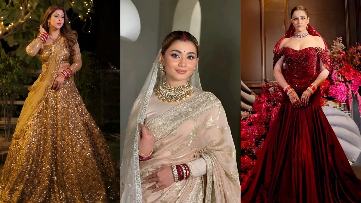 Reception Look for Bride: 20+ Sarees, Gowns & Lehengas