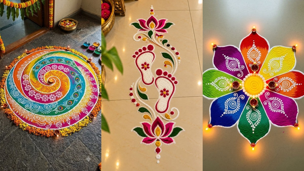35+ Simple Rangoli Designs for This Diwali